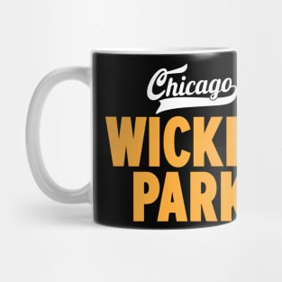 Wicker Park Chicago Minimal Logo Design - Chicago Neighborhood Series Mug